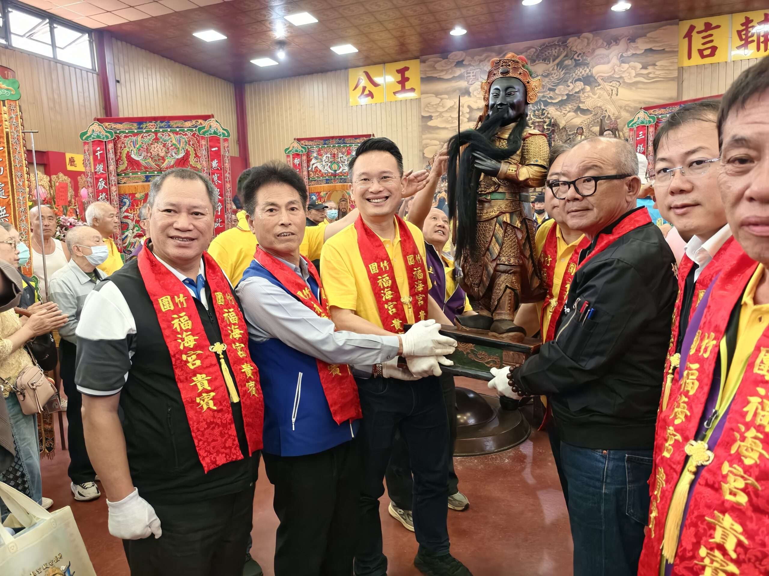 竹圍福海宮輔信王公庇佑在地百年 蘇俊賓承諾開發兼顧文化保存