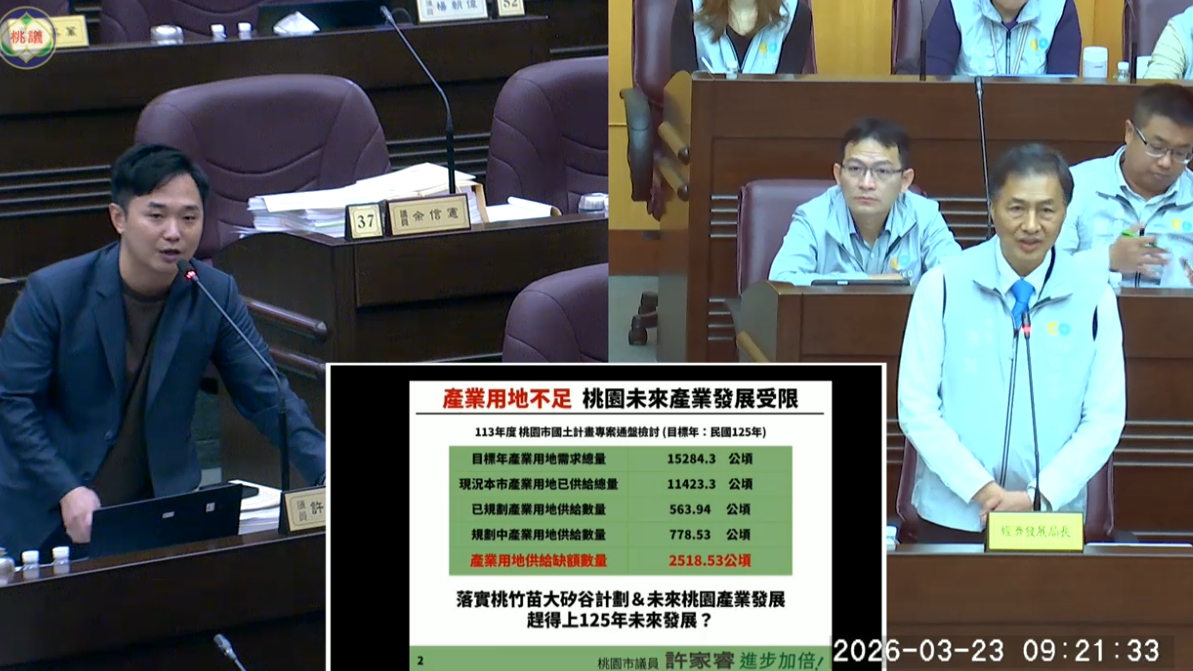 解決產業用地荒！許家睿促桃園經發局研議「合作開發」保障地主權益