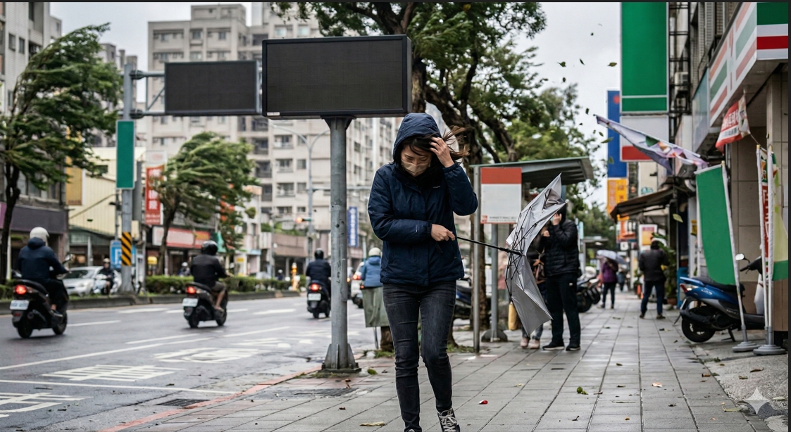 桃園刮強風！氣象署發布黃色燈號陣風恐達8級注意安全