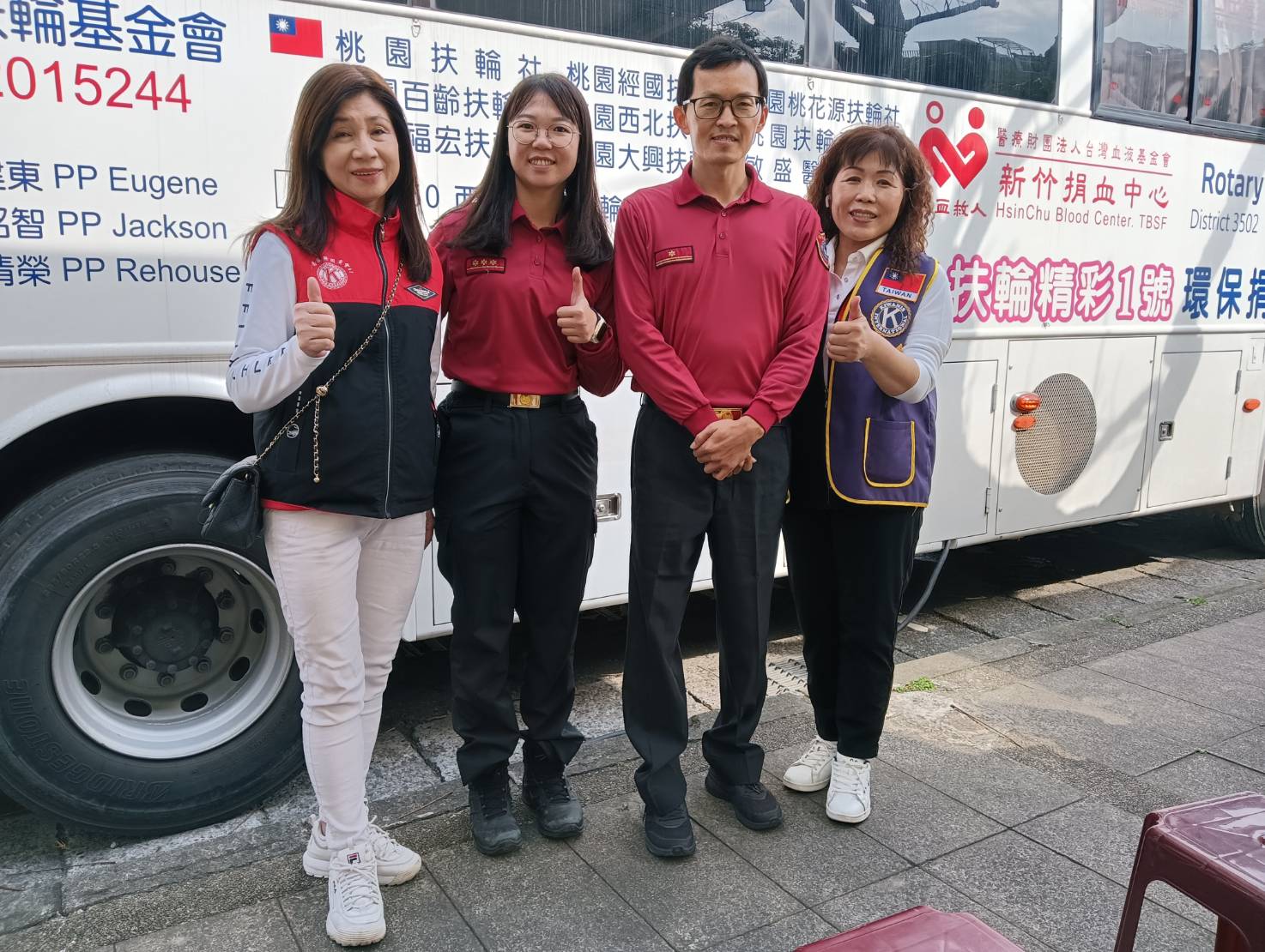 桃市大湳消防分隊結合捐血活動 傳授CPR、AED技能