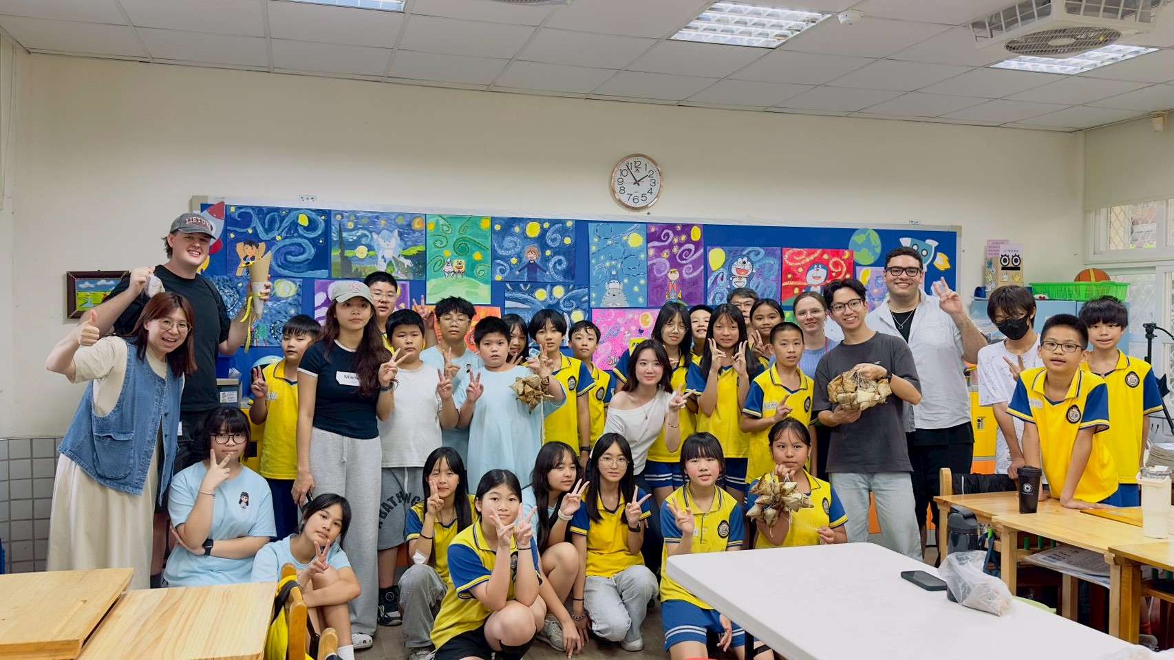 雲端網友相見歡!蘆竹公埔國小迎台大國際生 攜手包粽交流文化 雲端網友相見歡!蘆竹公埔國小迎台大國際生 攜手包粽交流文化