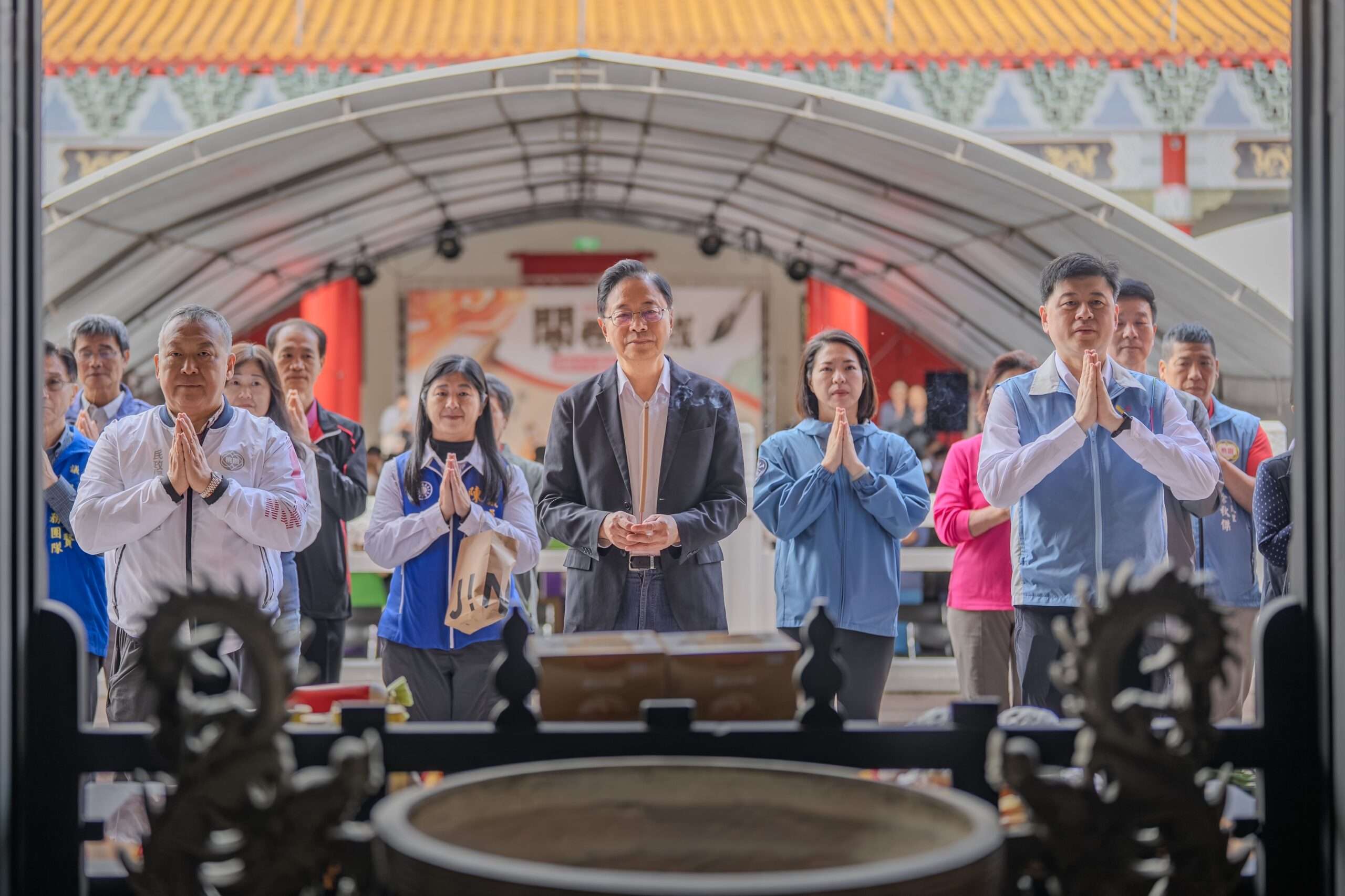 國中會考倒數！張善政赴桃園孔廟為學子祈福 分享從容應對心法