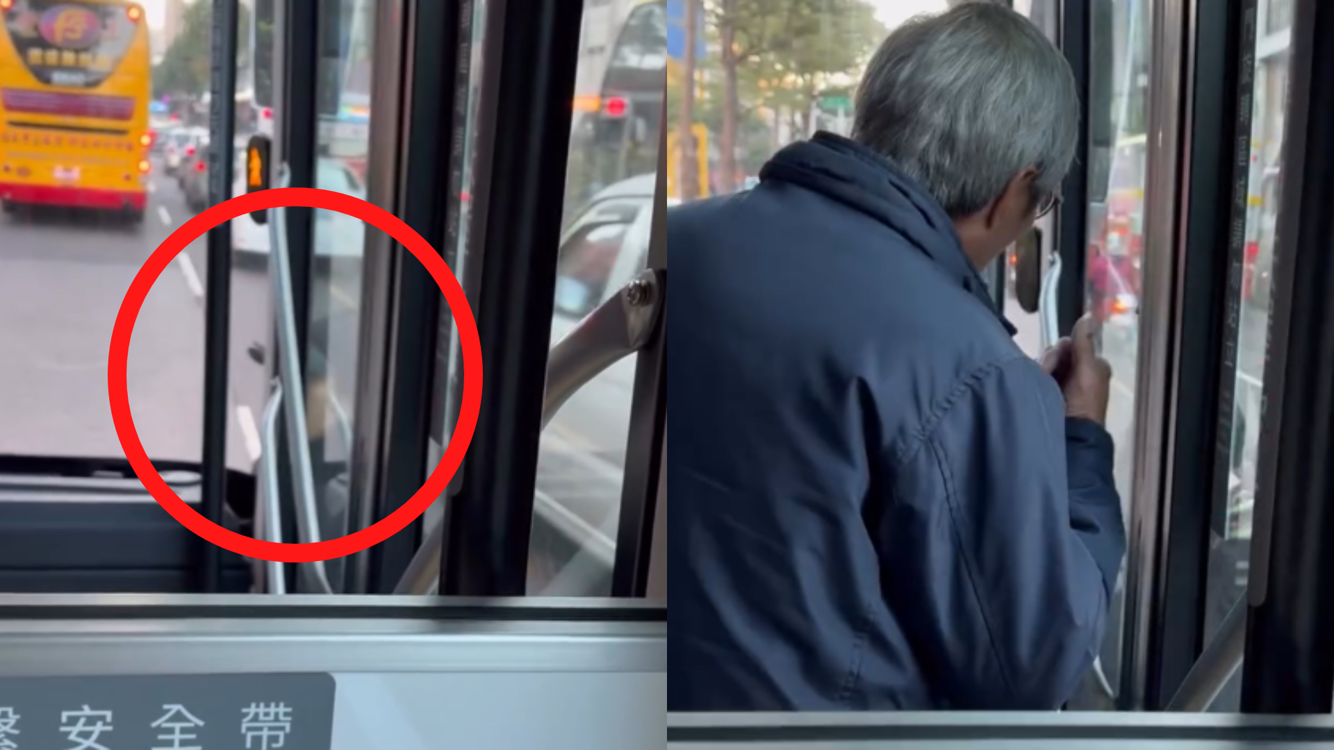 桃園婦「人肉擋公車」狂敲窗求上車 司機依規定拒開門:你投訴我啊
