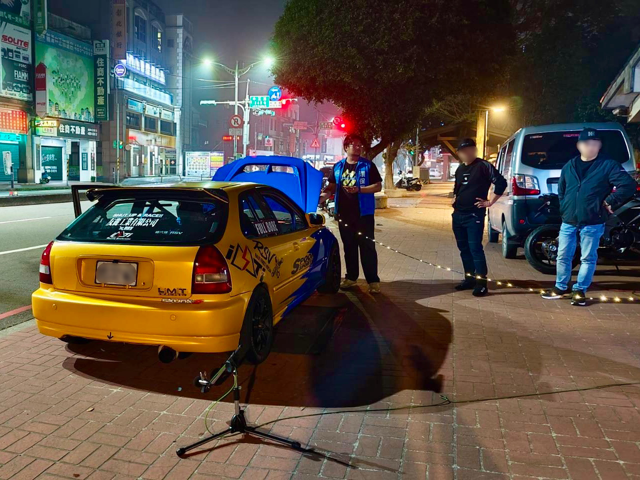 龍潭警執行靜桃專案 車齡26年Honda Civic飆110分貝噪音慘了