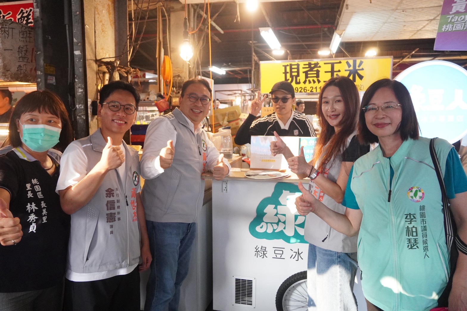 黃世杰桃園大業黃昏市場拜票 拋市營公車、捷運接駁拚改善交通