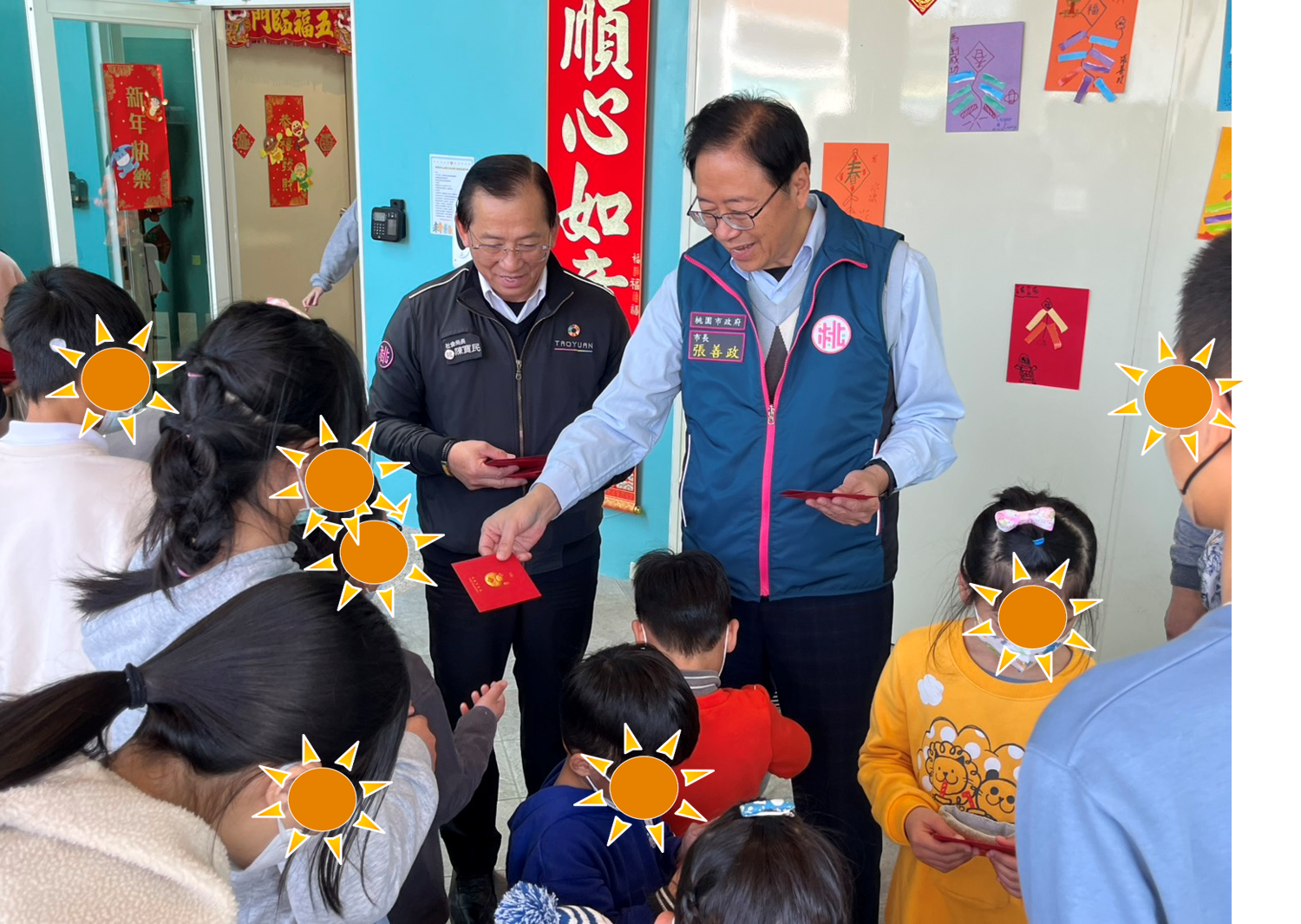 張善政赴兒少安置機構發福袋 感謝第一線用心陪伴孩子成長