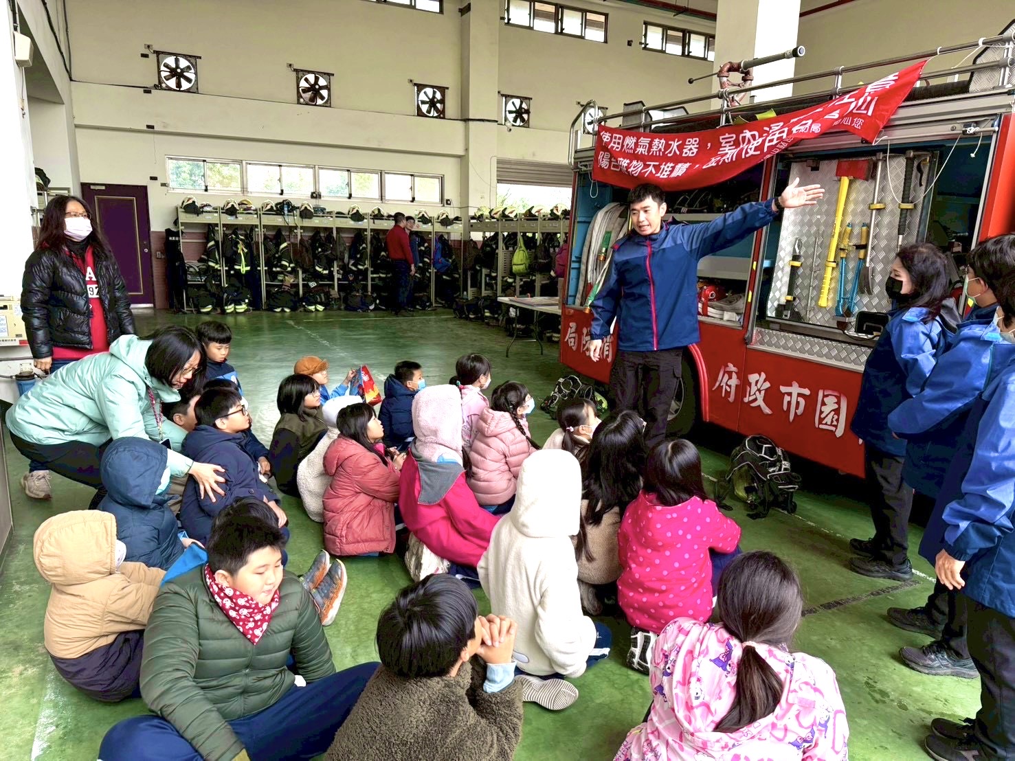 八德消防分隊攜手瑞豐國小 教學童預防電氣火災