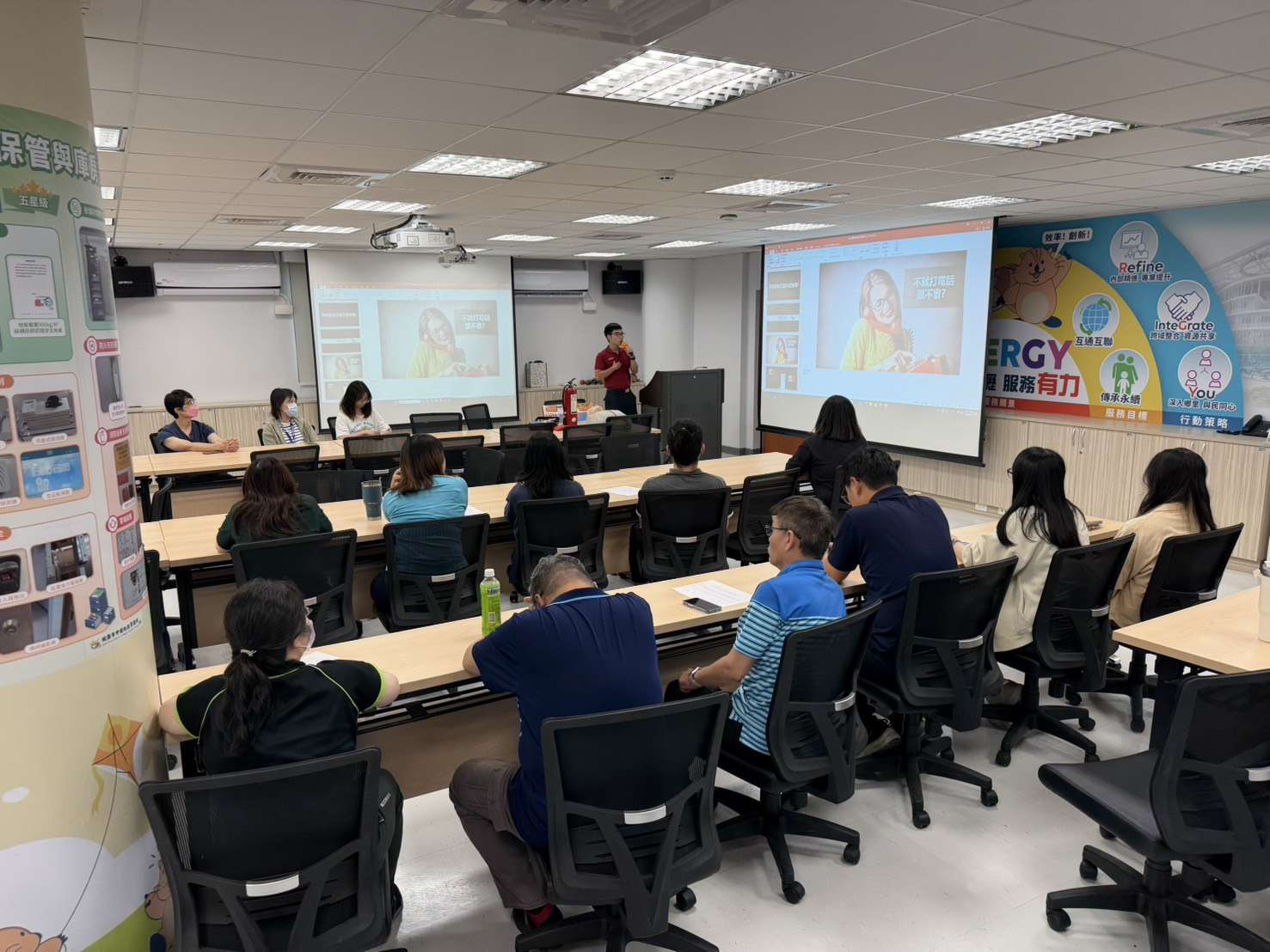 中壢地所強化防災應變 邀青埔消防傳授災害應變知識