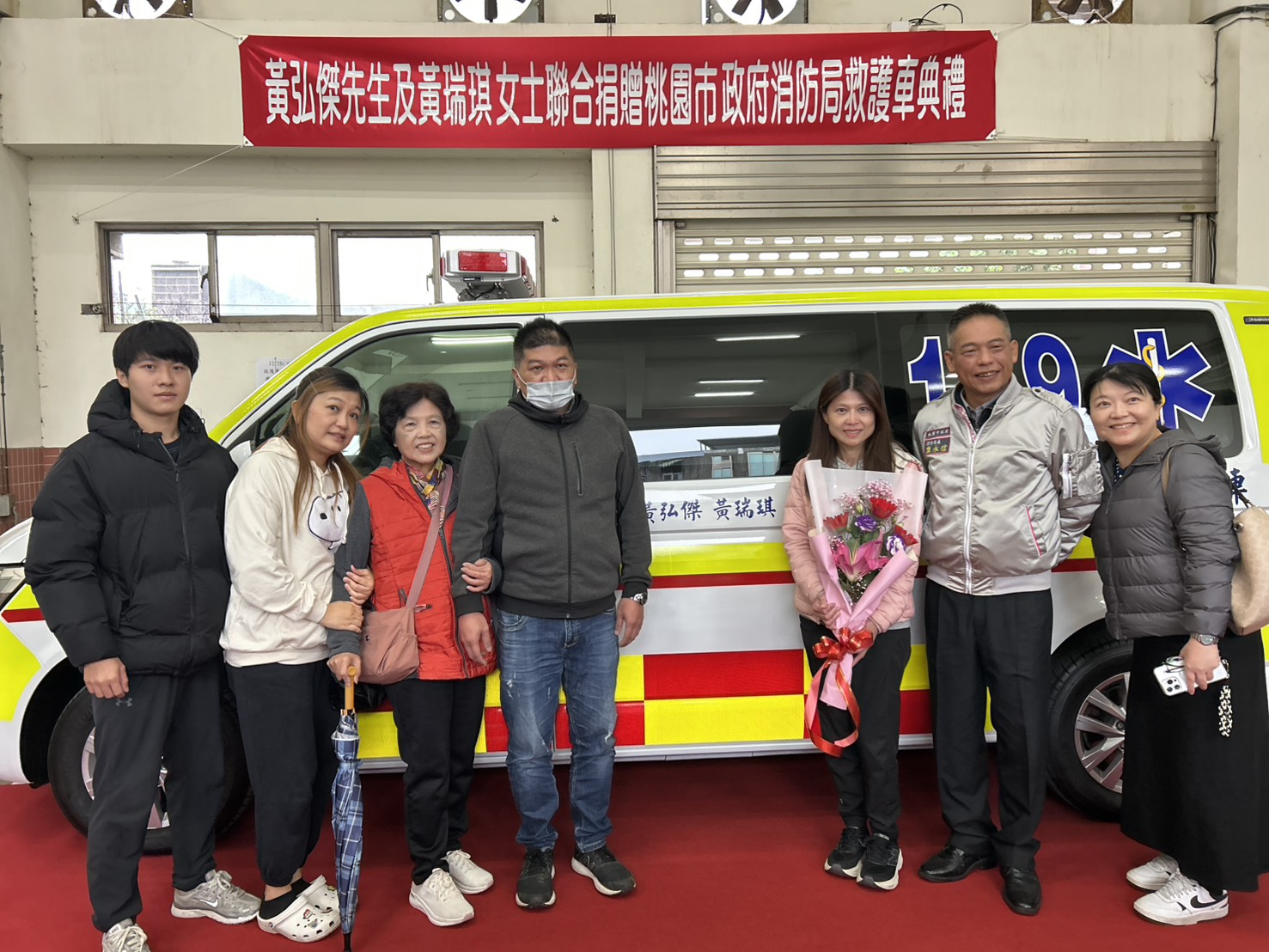 八德消防分隊獲捐贈新式救護車 盼守護更多市民