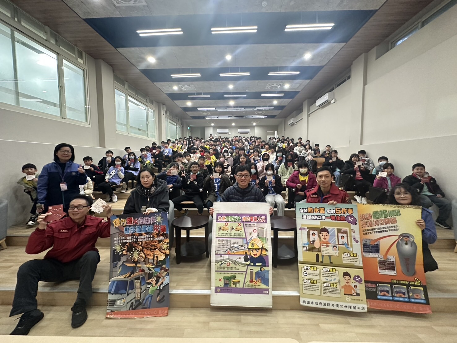 桃消復旦分隊響應消防節防火週 入校宣導防災觀念