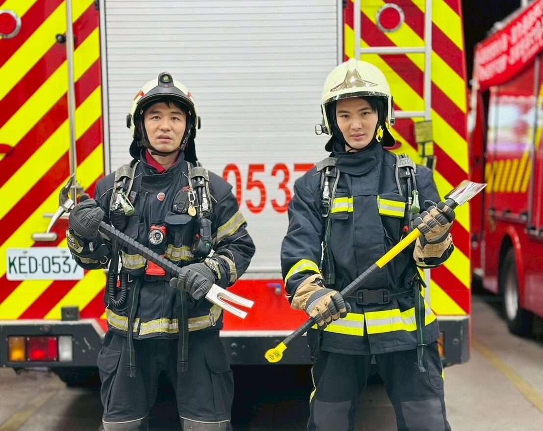 受胞兄感召！桃園義消廖宏傑苦練一年 成功「轉正」考取機場消防