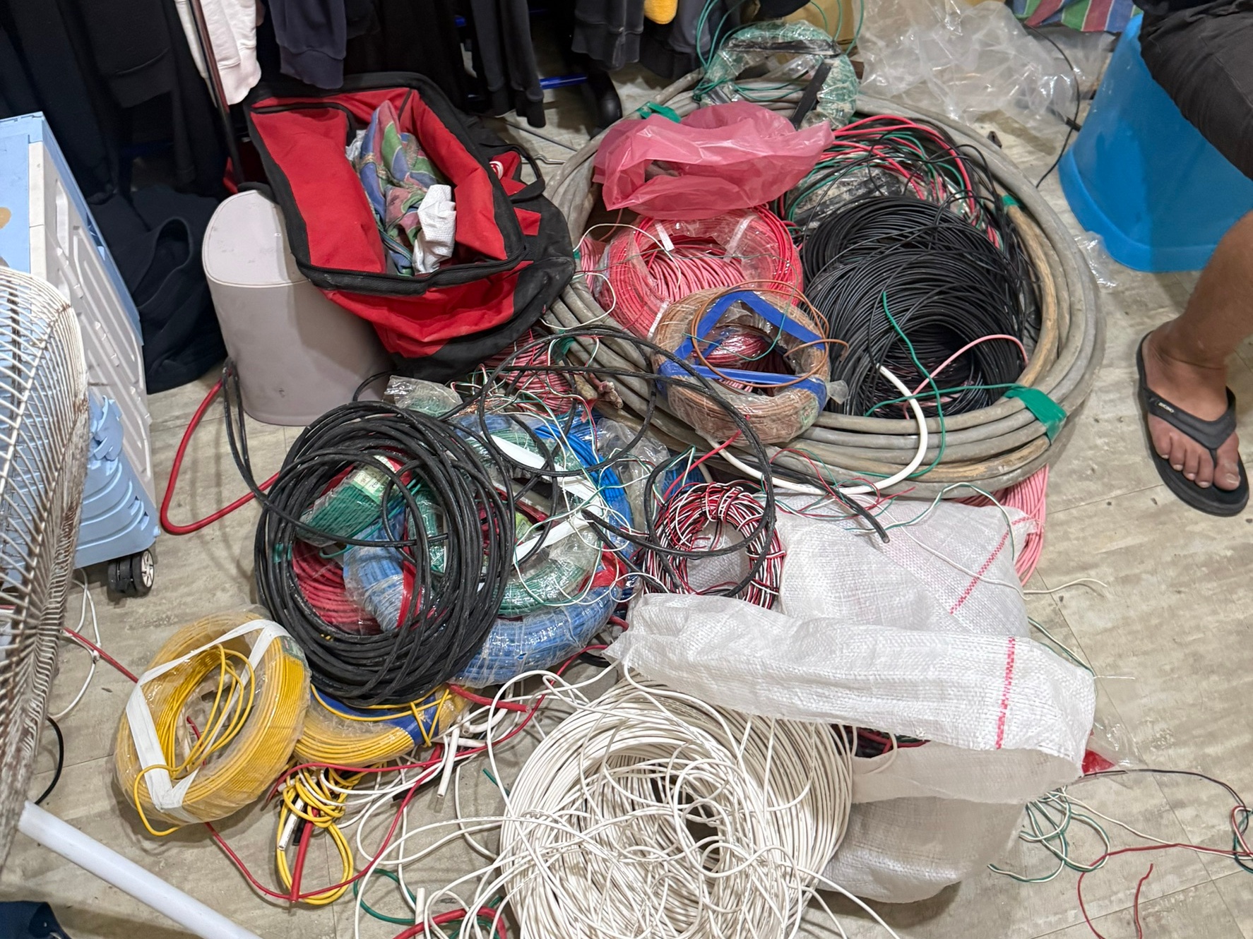 中壢、觀音工地價值60萬電纜線遭竊 壢警查出是他做的